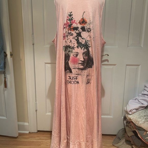 Paper Lace Tops - Paper Lace  Just Bloom Lady Face  kimono / duster./ vest NWOT. One size. OS.